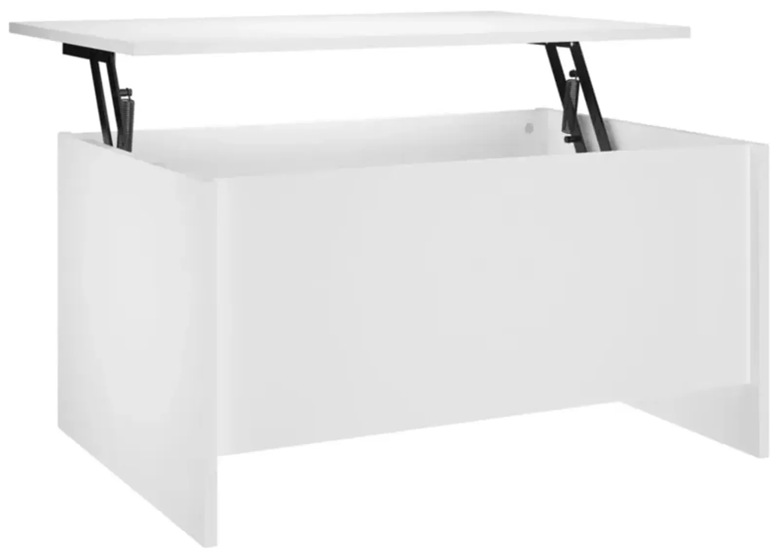 vidaXL Lift Top White Coffee Table - Modern Design Rectangular Table for Living Room, Made from Engineered Wood