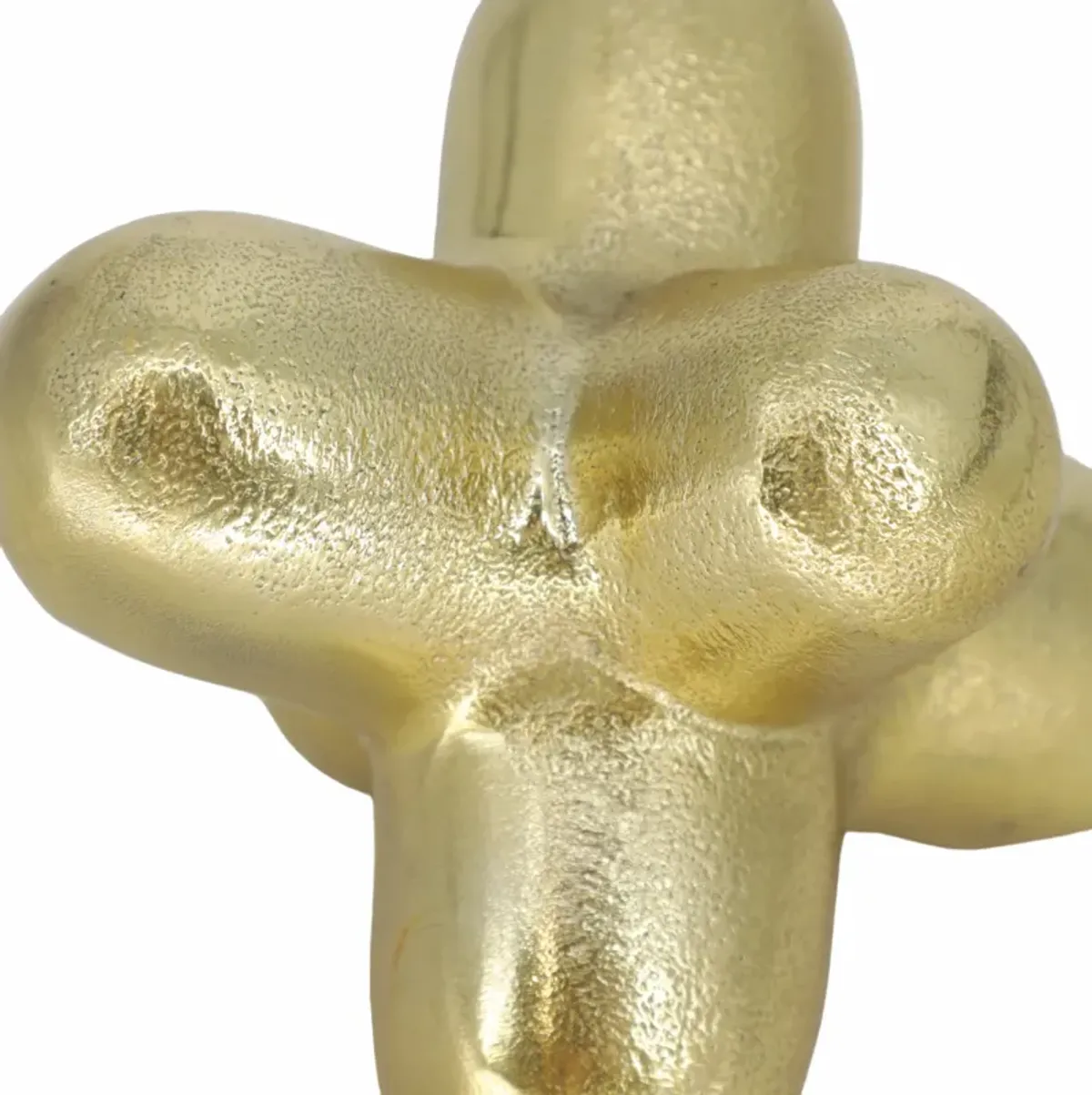Gold Geometric Orb Sculpture