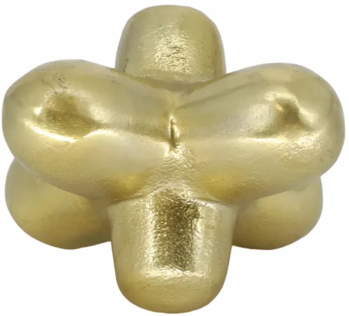 Gold Geometric Orb Sculpture