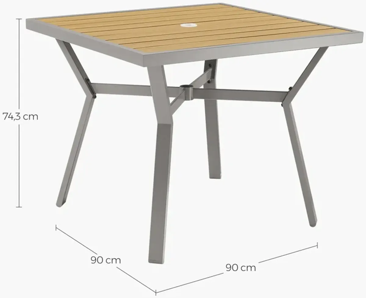 Dining Table, Patio Table, with Umbrella Hole