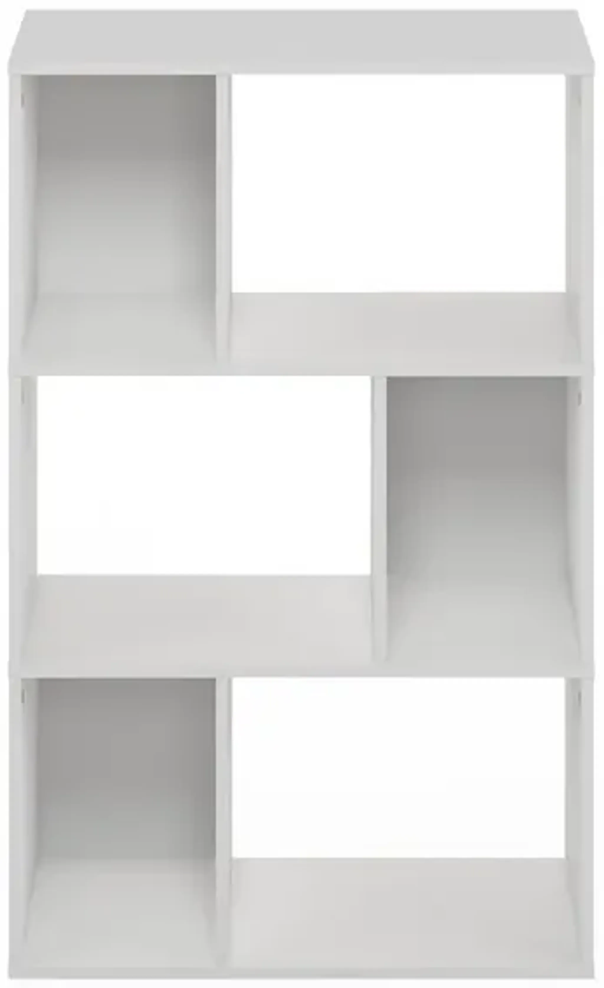 Daly 6 Cube Irregular Cubes Bookcase Bookshelf Storage Organizer White ...