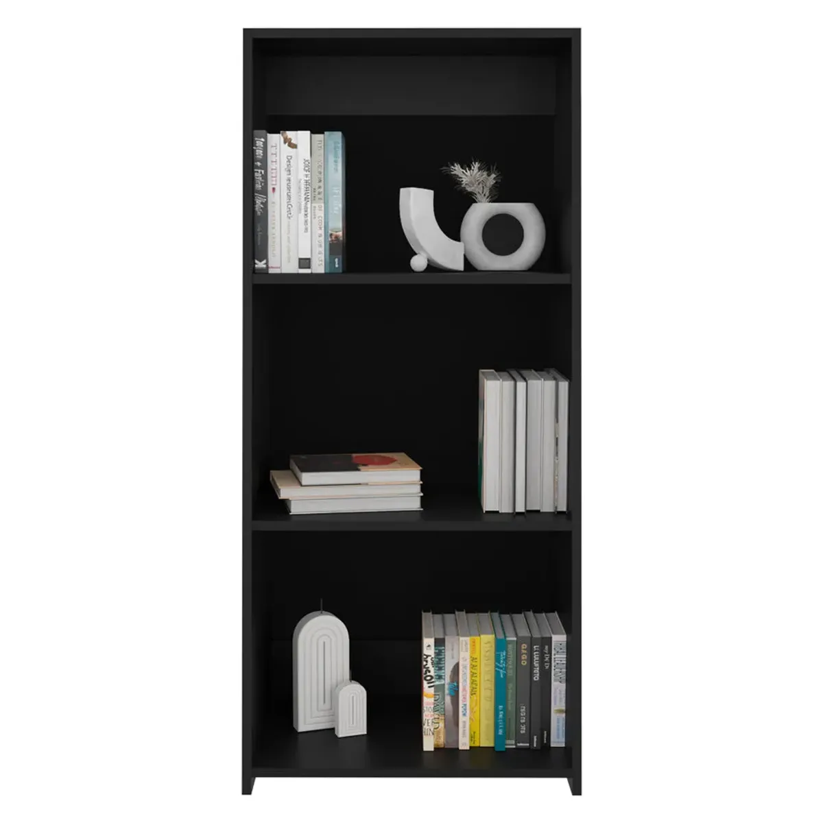 Bookcase Piney, Office, Black