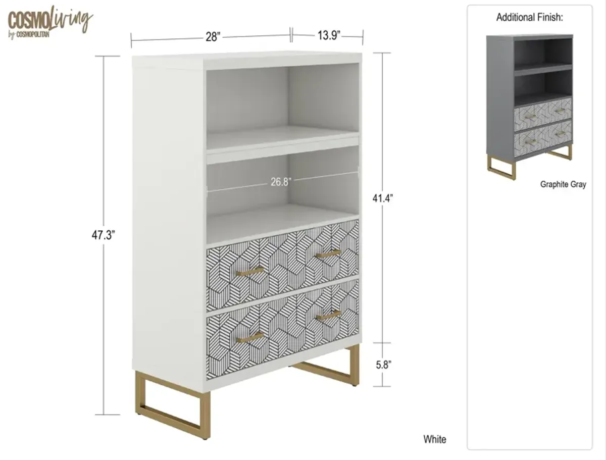 Scarlett Bookcase with Drawers