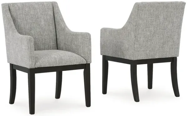 Burkhaus Dining Upholstered Arm Chair (Set of 2)