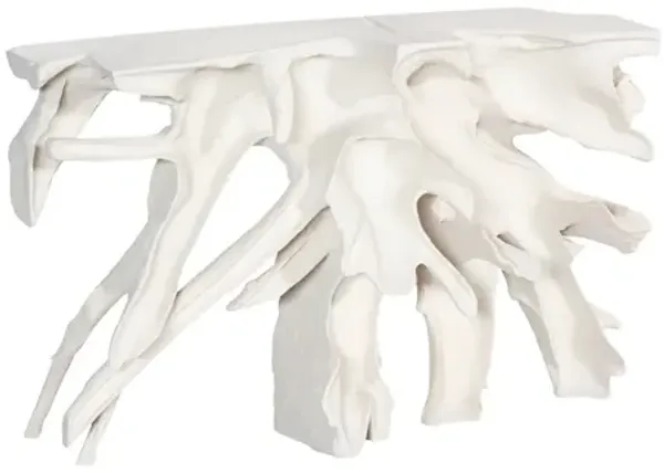 Cast Teak Root Console