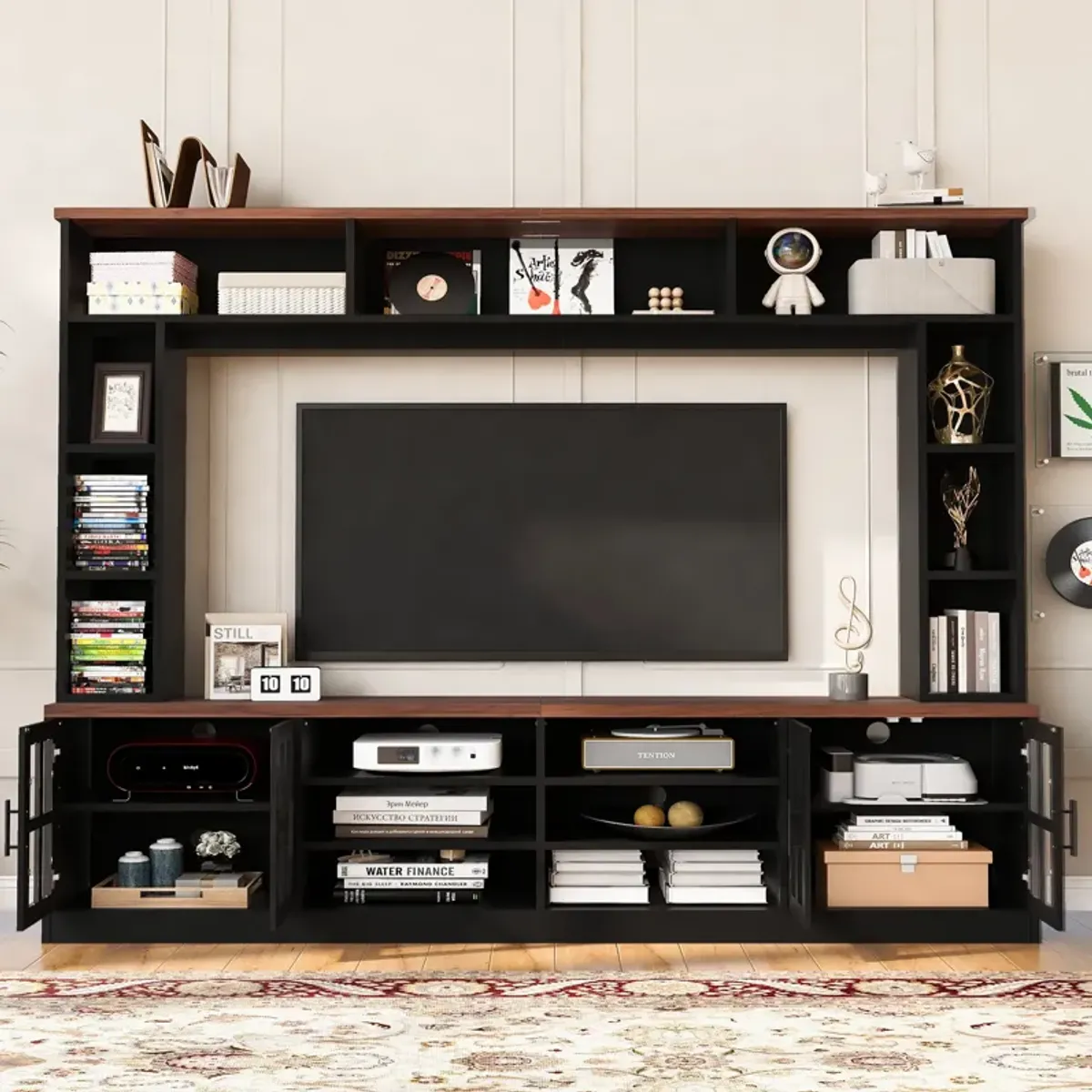 Merax Wall Unit Entertainment Center TV Stand
