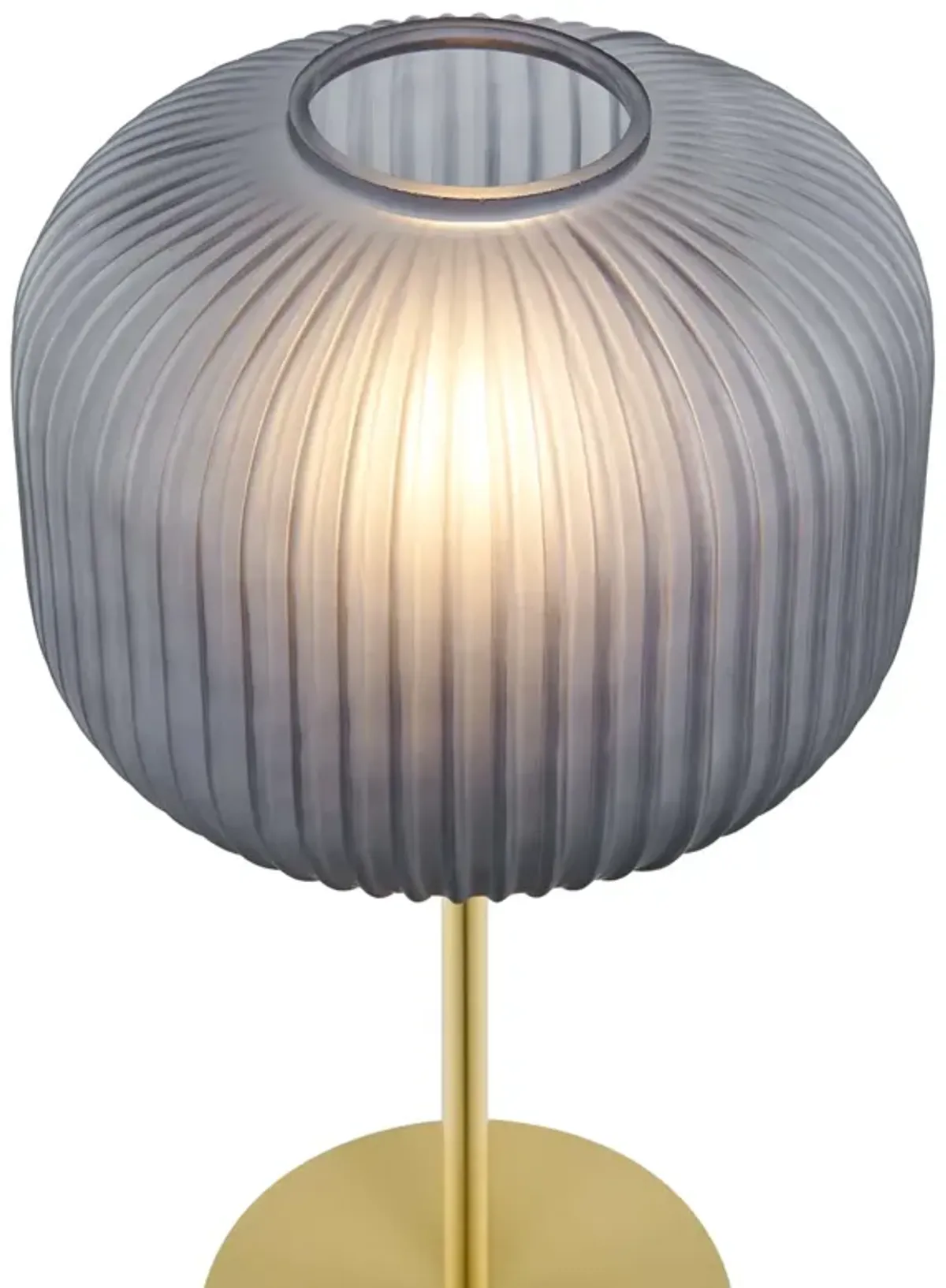 Reprise Glass Sphere Glass and Metal Table Lamp