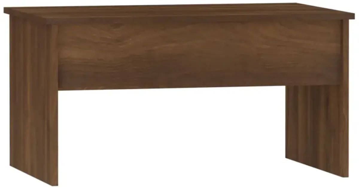 vidaXL Coffee Table Brown Oak 31.5"x19.9"x16.3" Engineered Wood