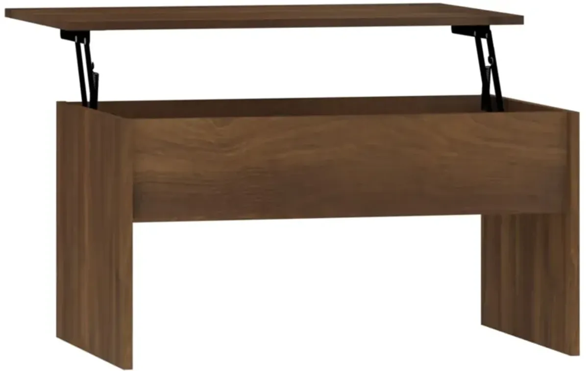 vidaXL Coffee Table Brown Oak 31.5"x19.9"x16.3" Engineered Wood