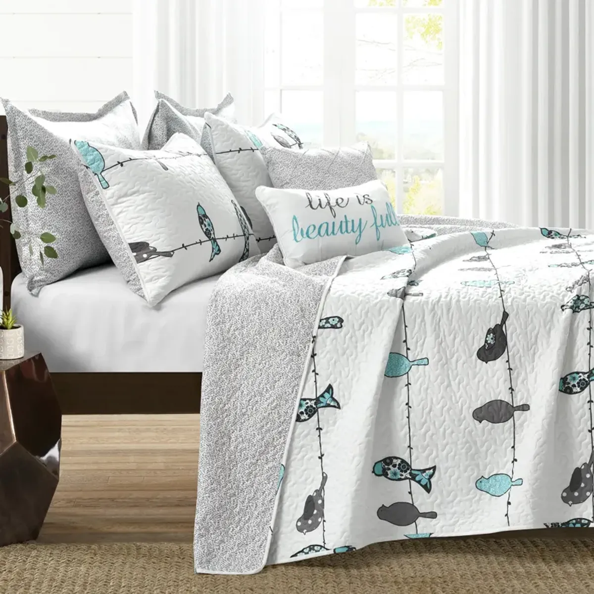 Rowley Birds Quilt 7Pc Set