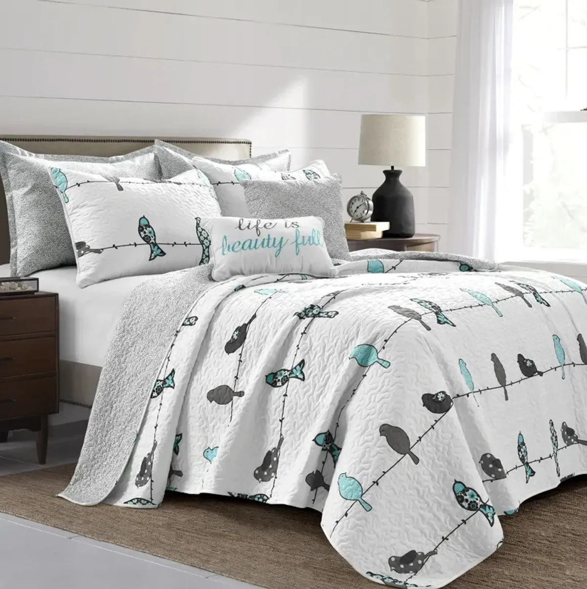 Rowley Birds Quilt 7Pc Set