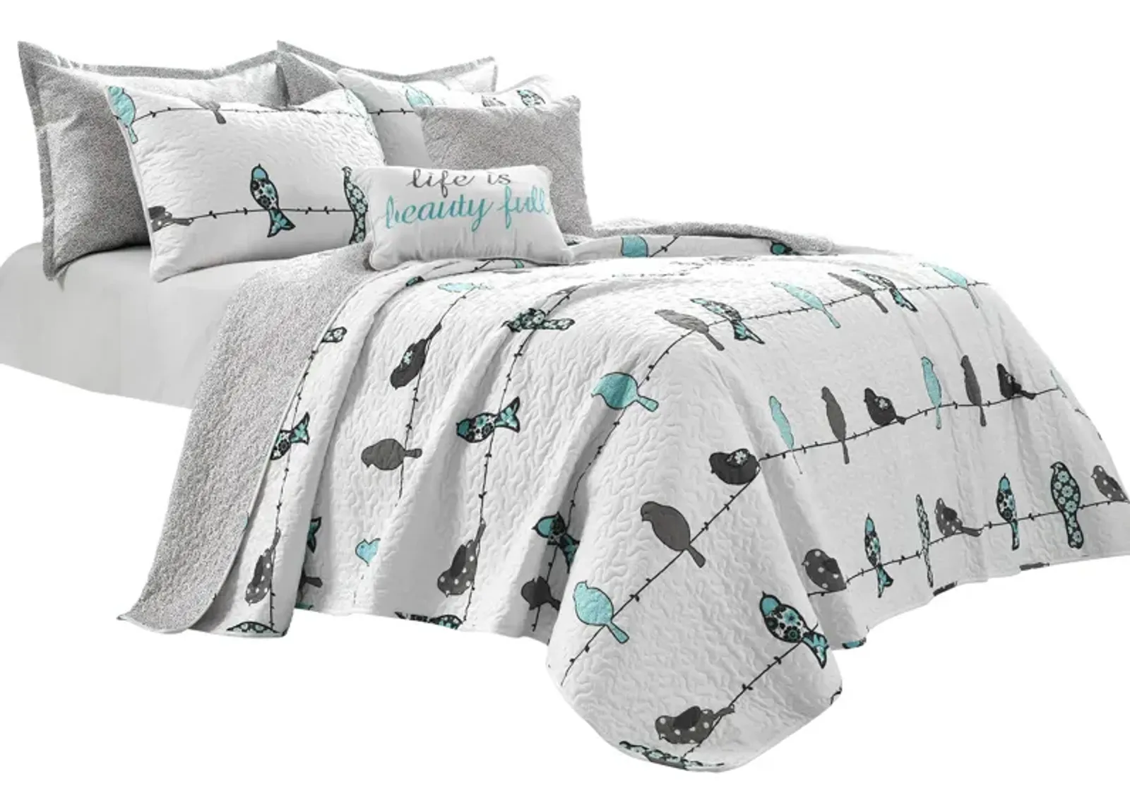 Rowley Birds Quilt 7Pc Set