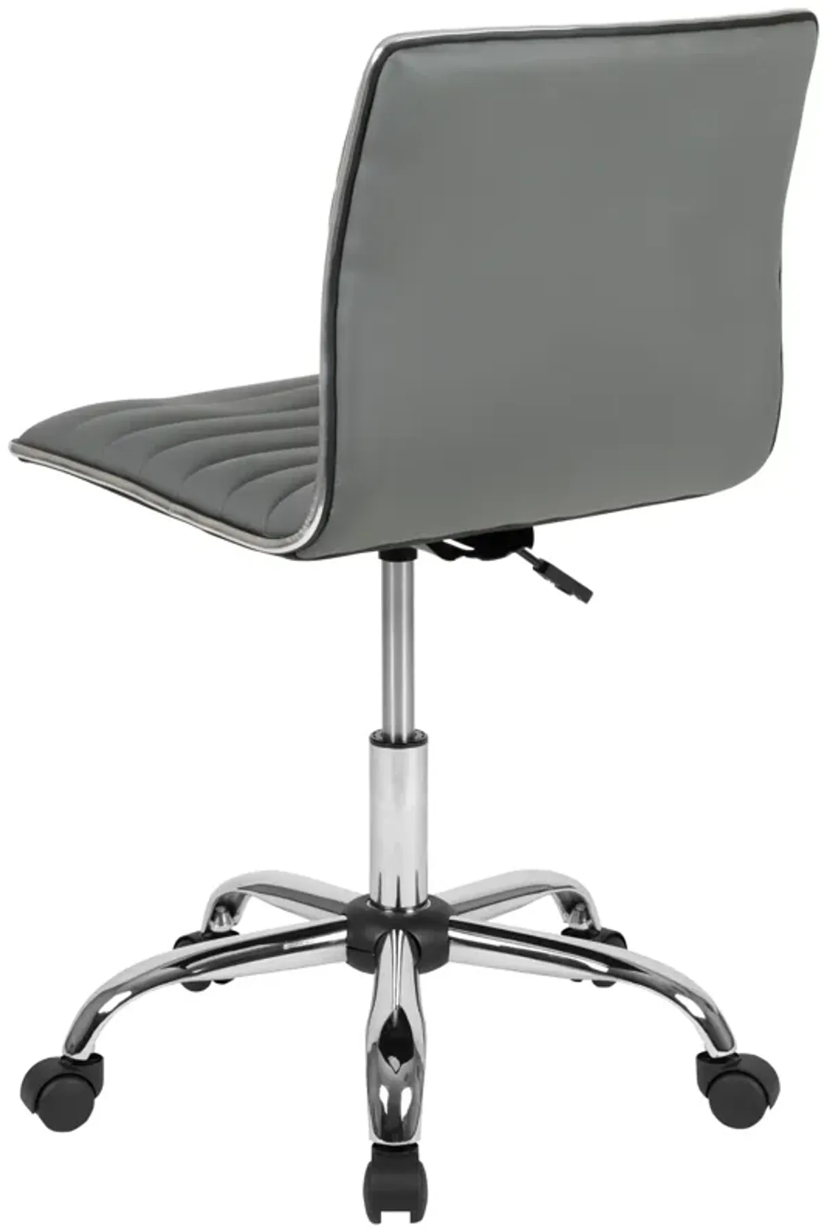 Alan Low Back Designer Armless Ribbed Swivel Task Office Chair