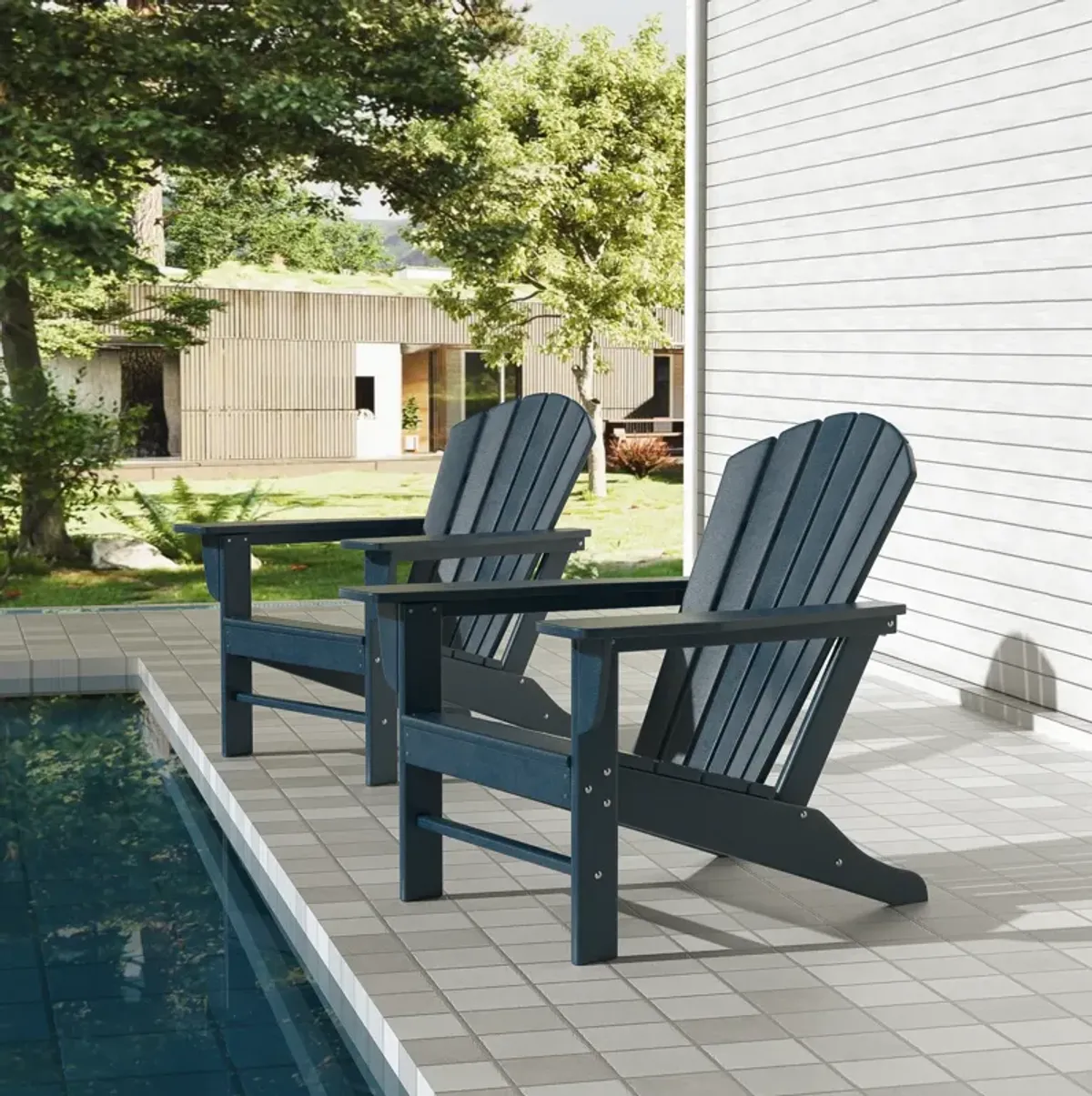 WestinTrends Outdoor Patio Adirondack Chair (Set of 2)