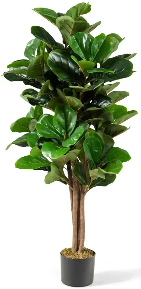 Artificial Fiddle Leaf Fig Tree Decorative Planter