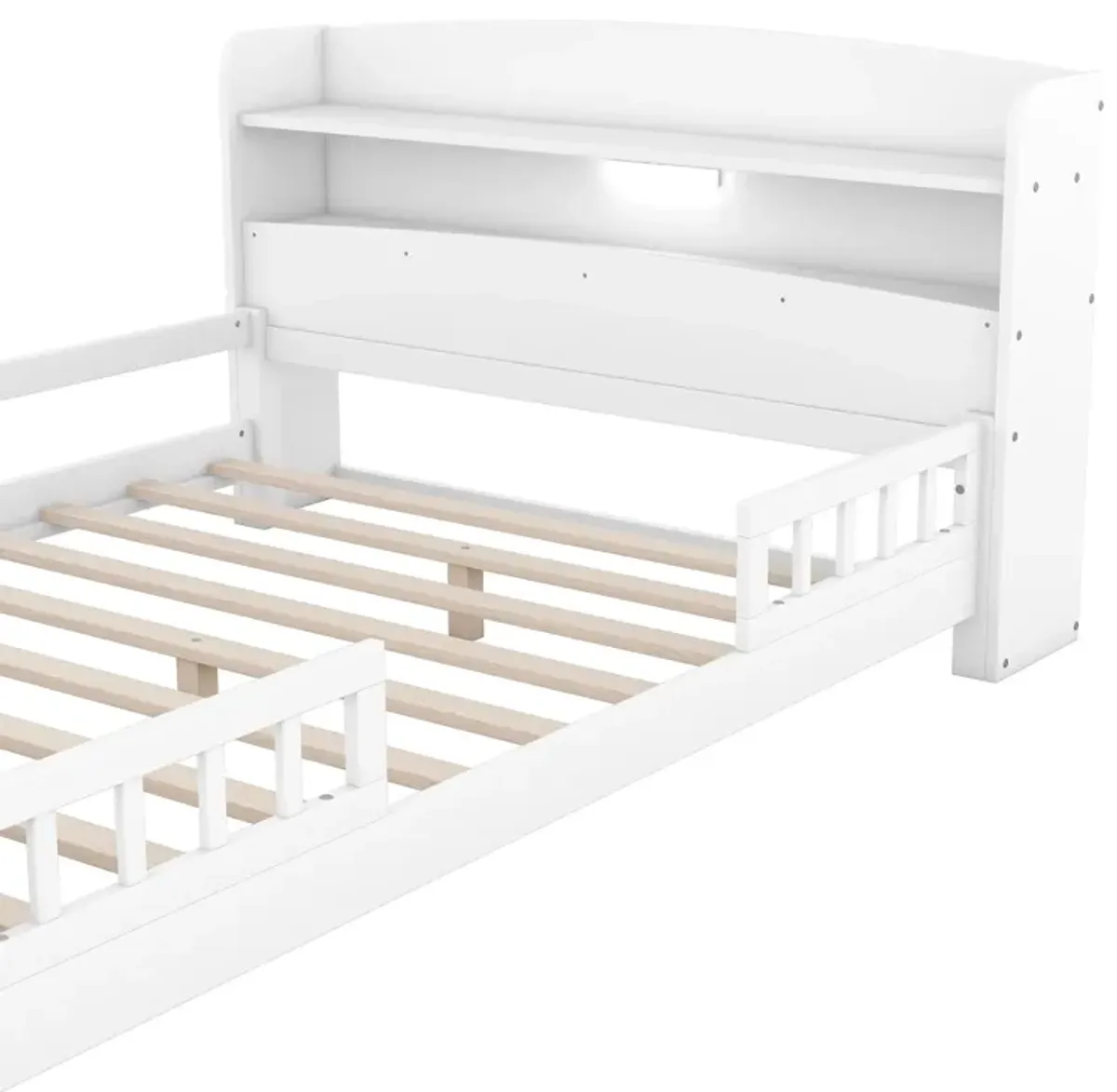 Merax Platform Bed with Built-in LED Light