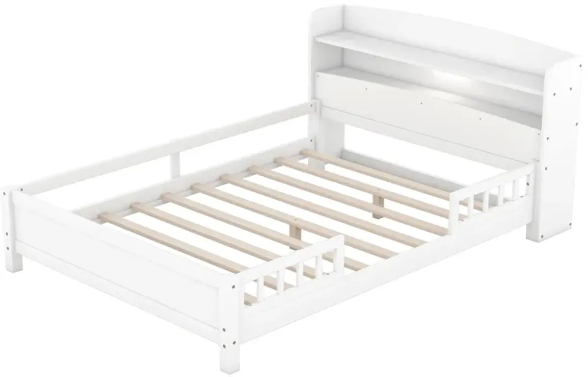 Merax Platform Bed with Built-in LED Light