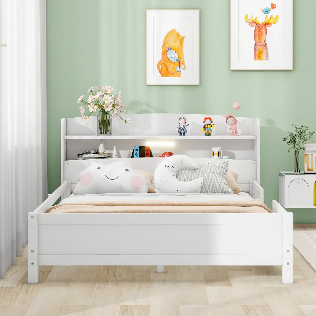 Merax Platform Bed with Built-in LED Light