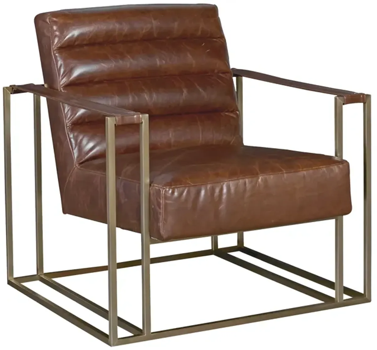 Jensen Accent Chair-Brown Leather