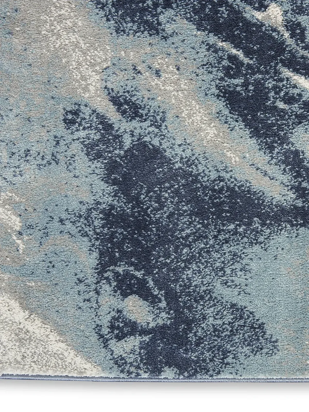 American Manor AMR03 Blue/Ivory 2'2" x 7'6" Rug