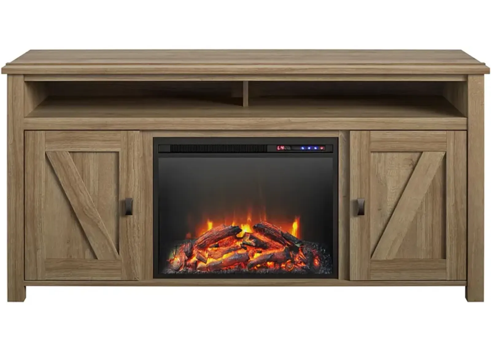 Farmington Electric Fireplace TV Console for TVs up to 60", Natural