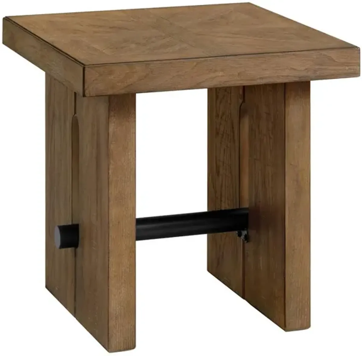 24" x 24" End Table in Weathered Oak