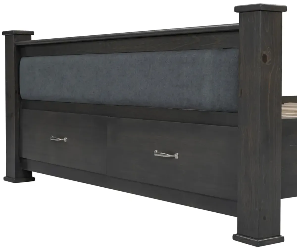 Merax Platform Bed with Upholstered Headboard