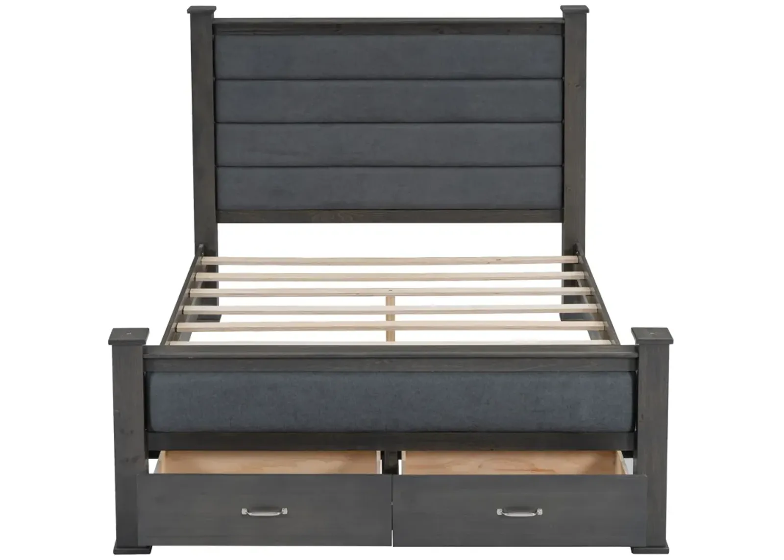 Merax Platform Bed with Upholstered Headboard