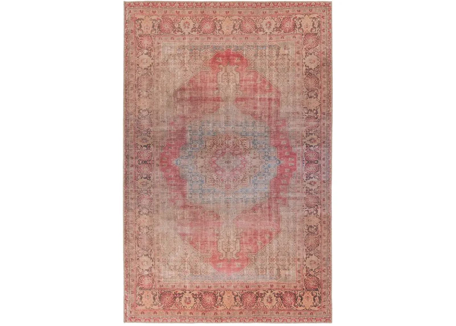 Harman By Katelester Leonine Red 2'6" x 10' Runner Rug