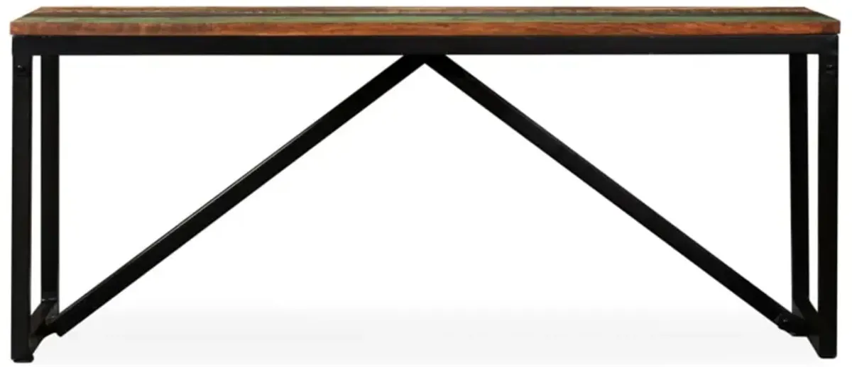 vidaXL Bench Solid Reclaimed Wood 43.3"x13.8"x17.7"