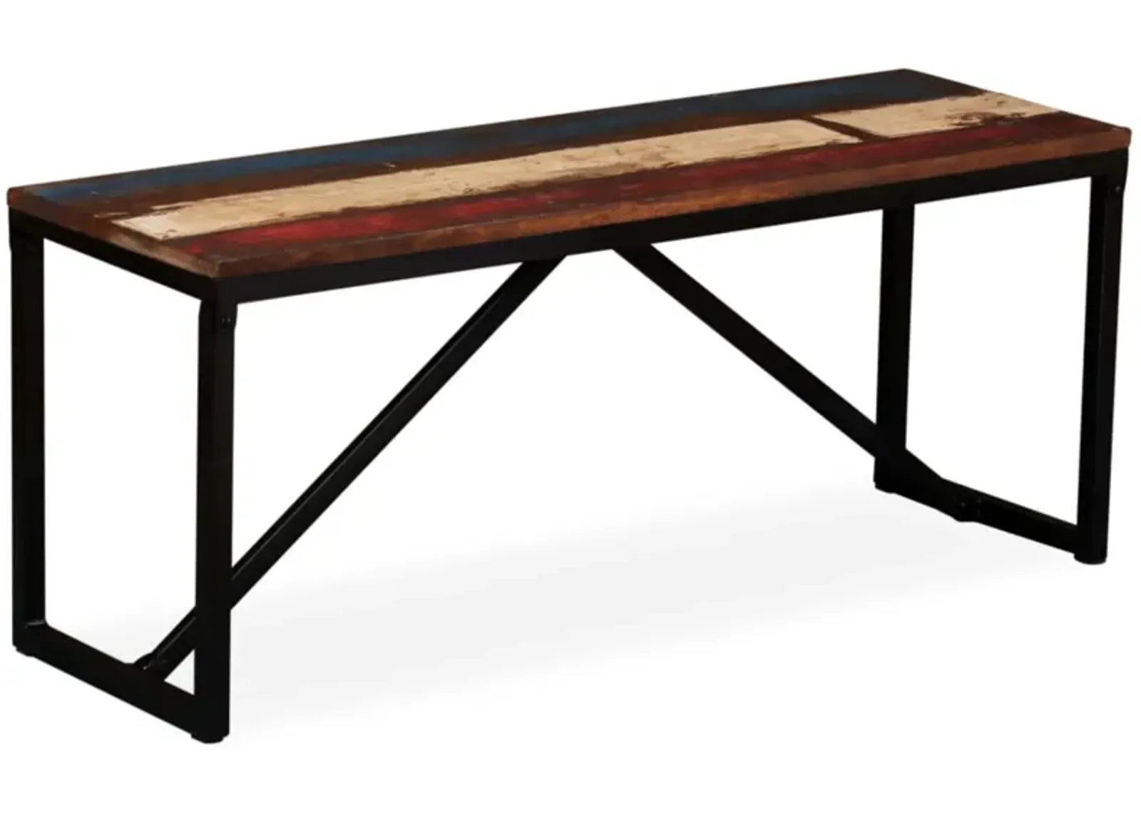 vidaXL Bench Solid Reclaimed Wood 43.3"x13.8"x17.7"