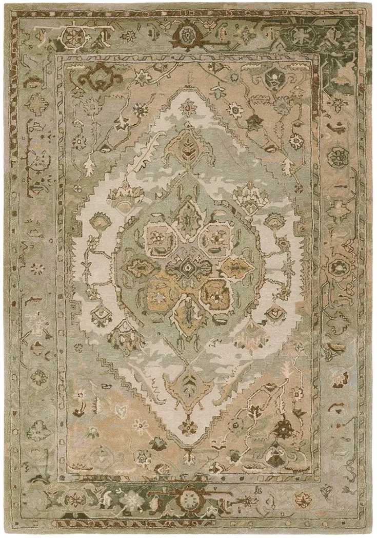 Citrine Raisa Green 6' x 9' Rug