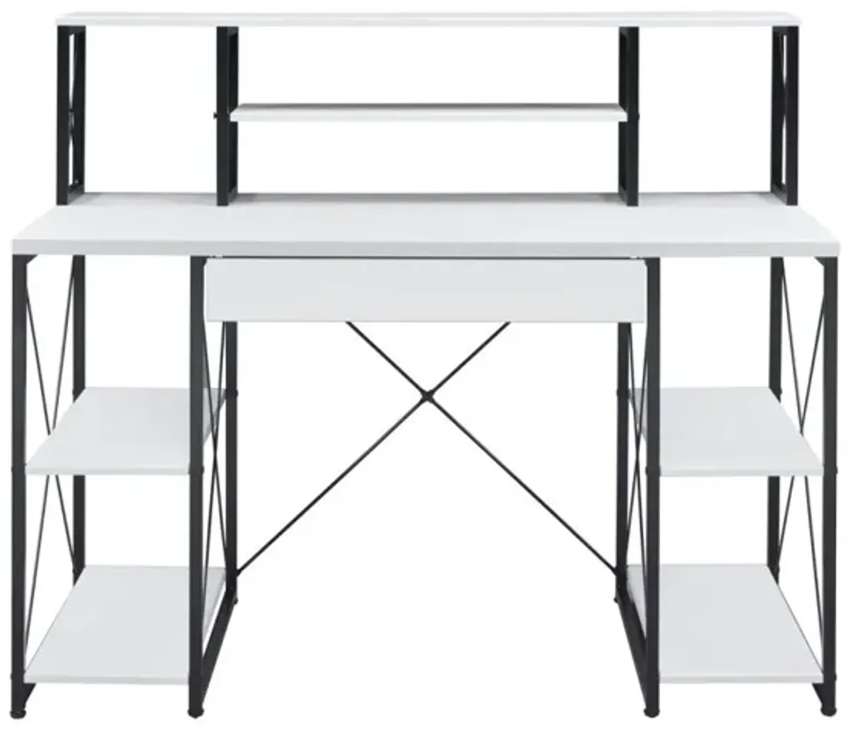 Amiel Desk, White & Black 92879