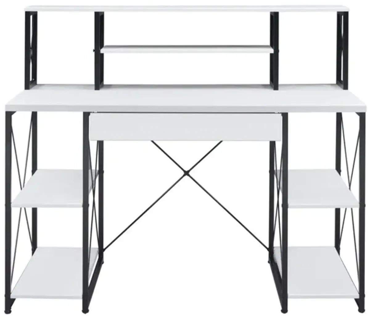 Amiel Desk, White & Black 92879