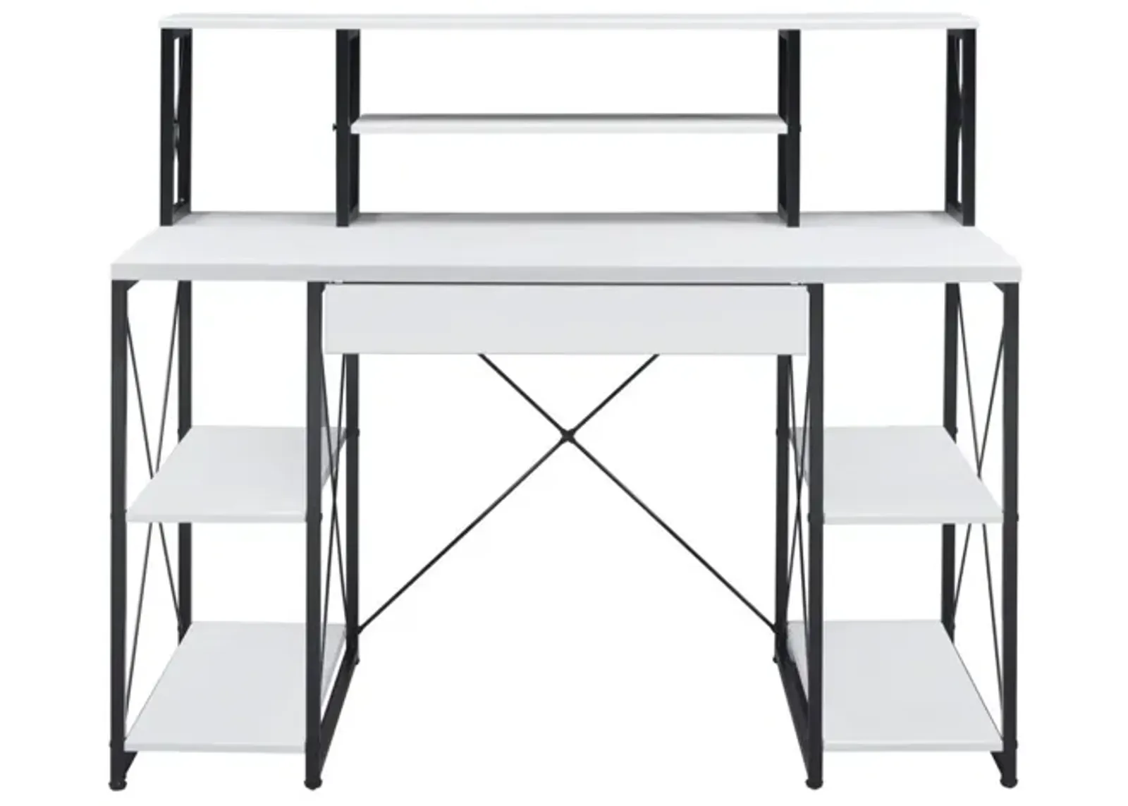 Amiel Desk, White & Black 92879