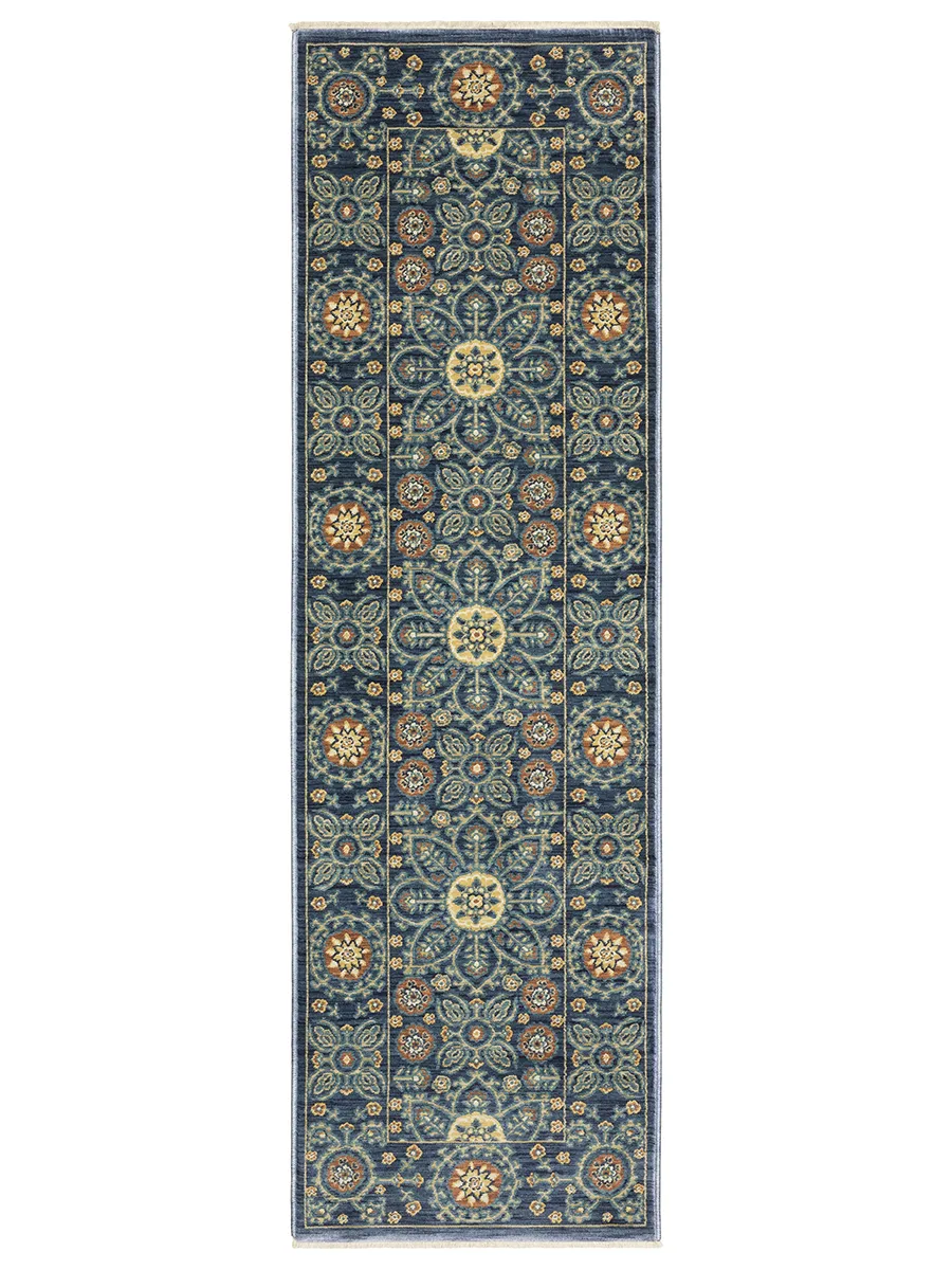 Francesca 2'3" x 7'6" Blue Rug