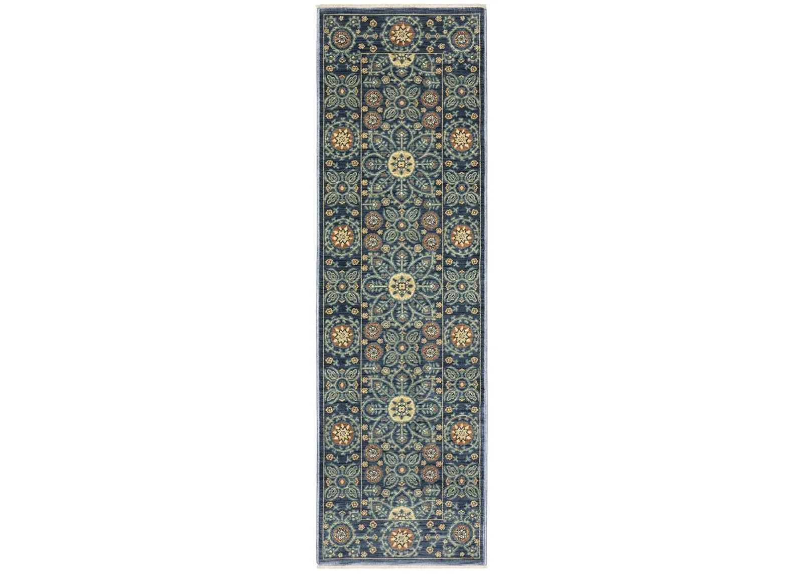 Francesca 2'3" x 7'6" Blue Rug