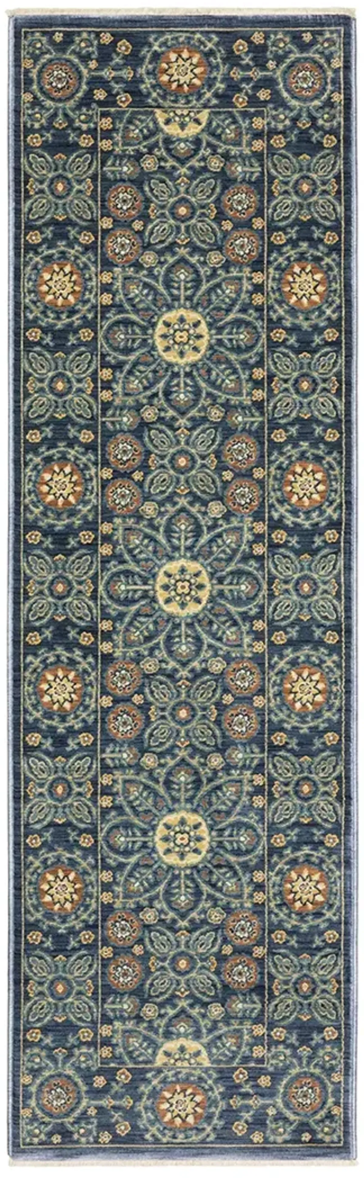 Francesca 2'3" x 7'6" Blue Rug