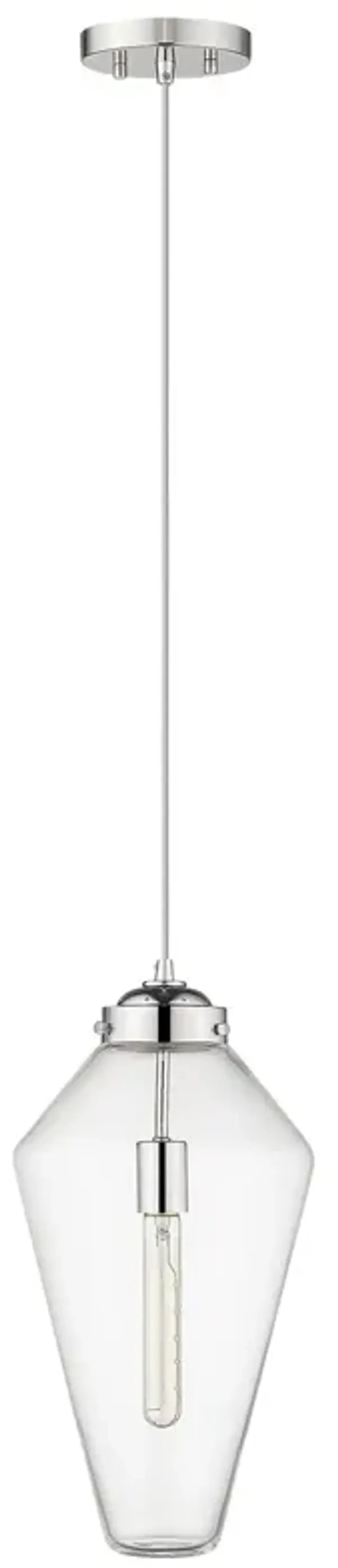 Hivvago Ballina 1-Light Polished Nickel Mini-Pendant