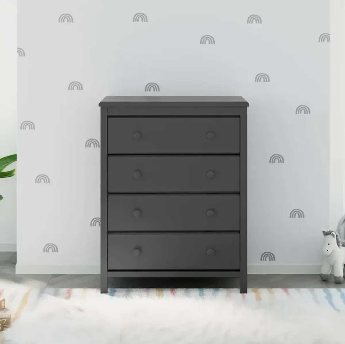 Storkcraft Alpine 4 Drawer Chest (Gray)