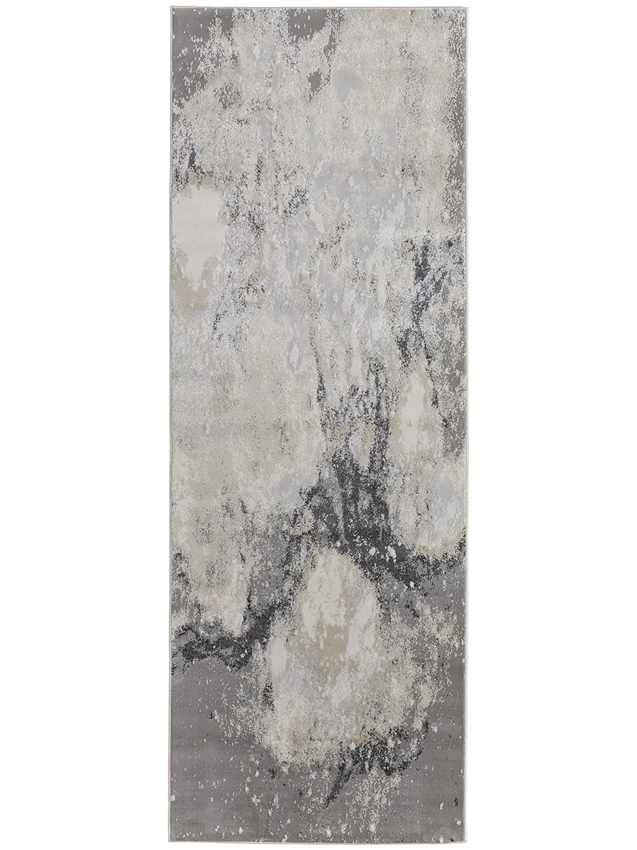 Astra 39L3F Gray/Ivory 2'10" x 7'10" Rug