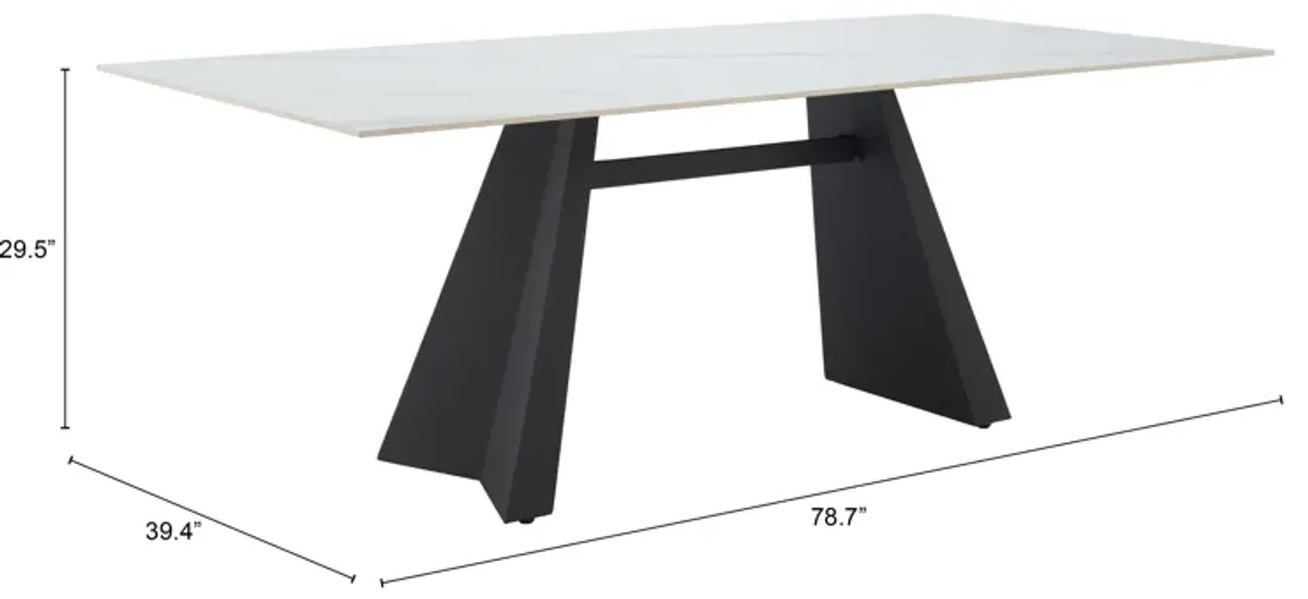 Inky Dining Table White