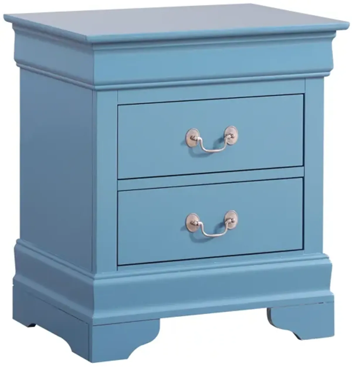 Louis Philippe 2-Drawer Nightstand (24 in. H X 22 in. W X 16 in. D)