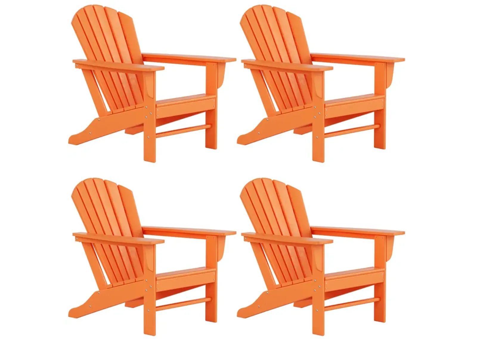 WestinTrends Outdoor Patio Adirondack Chair (Set of 4)