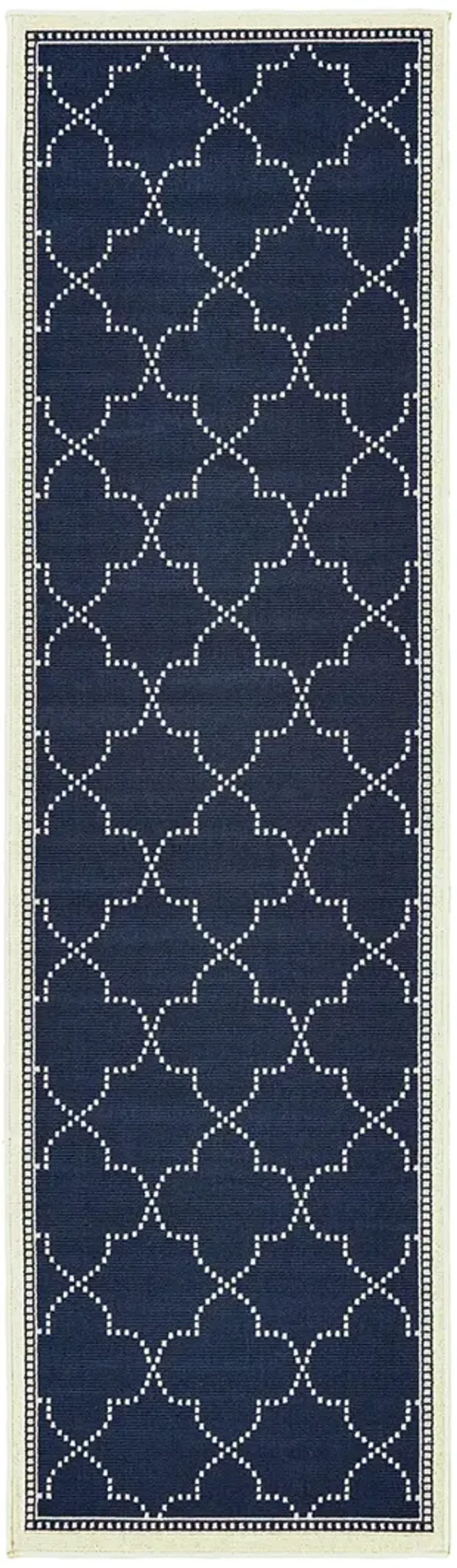 Marina 2'3" x 7'6" Navy Rug