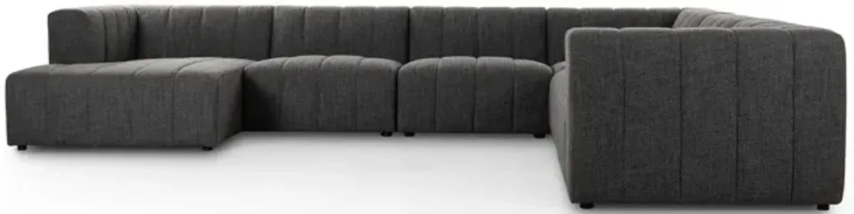 Langham Channeled 6-Piece Laf Chaise Sectional