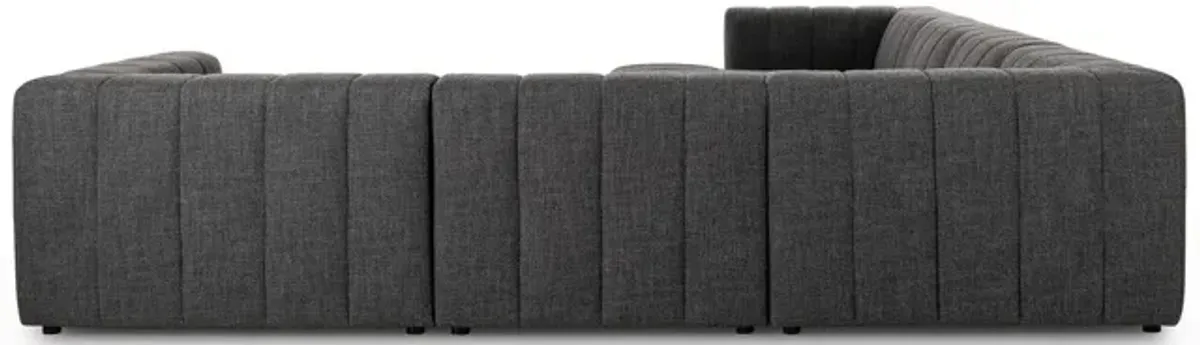 Langham Channeled 6-Piece Laf Chaise Sectional