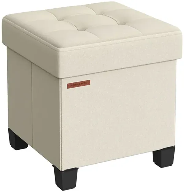 Mini Footstool Ottoman with Legs – Padded Small Footrest for Comfort and Style in Any Room