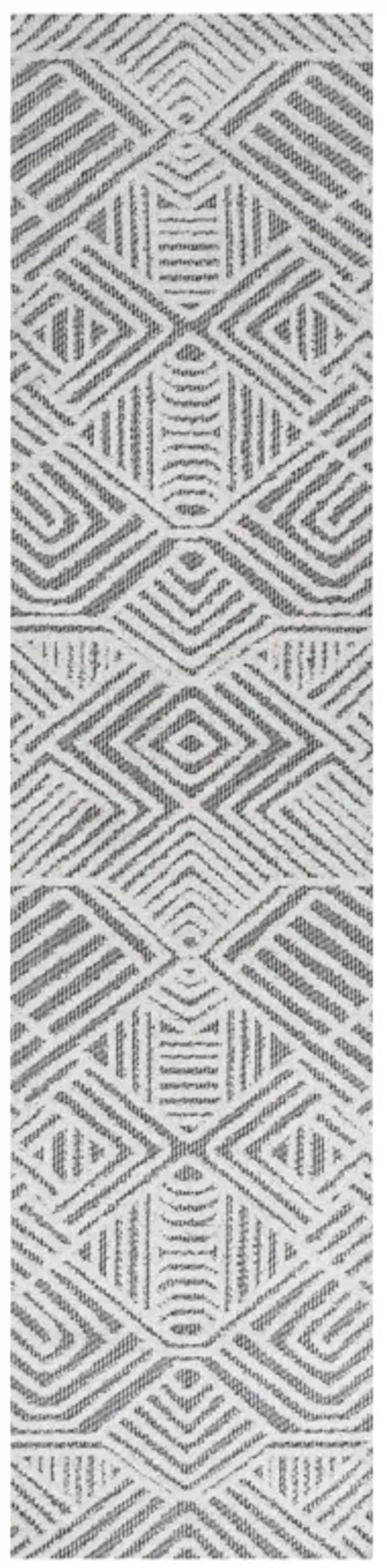 Jordan High-Low Pile Art Deco Geometric Indoor/Outdoor Area Rug