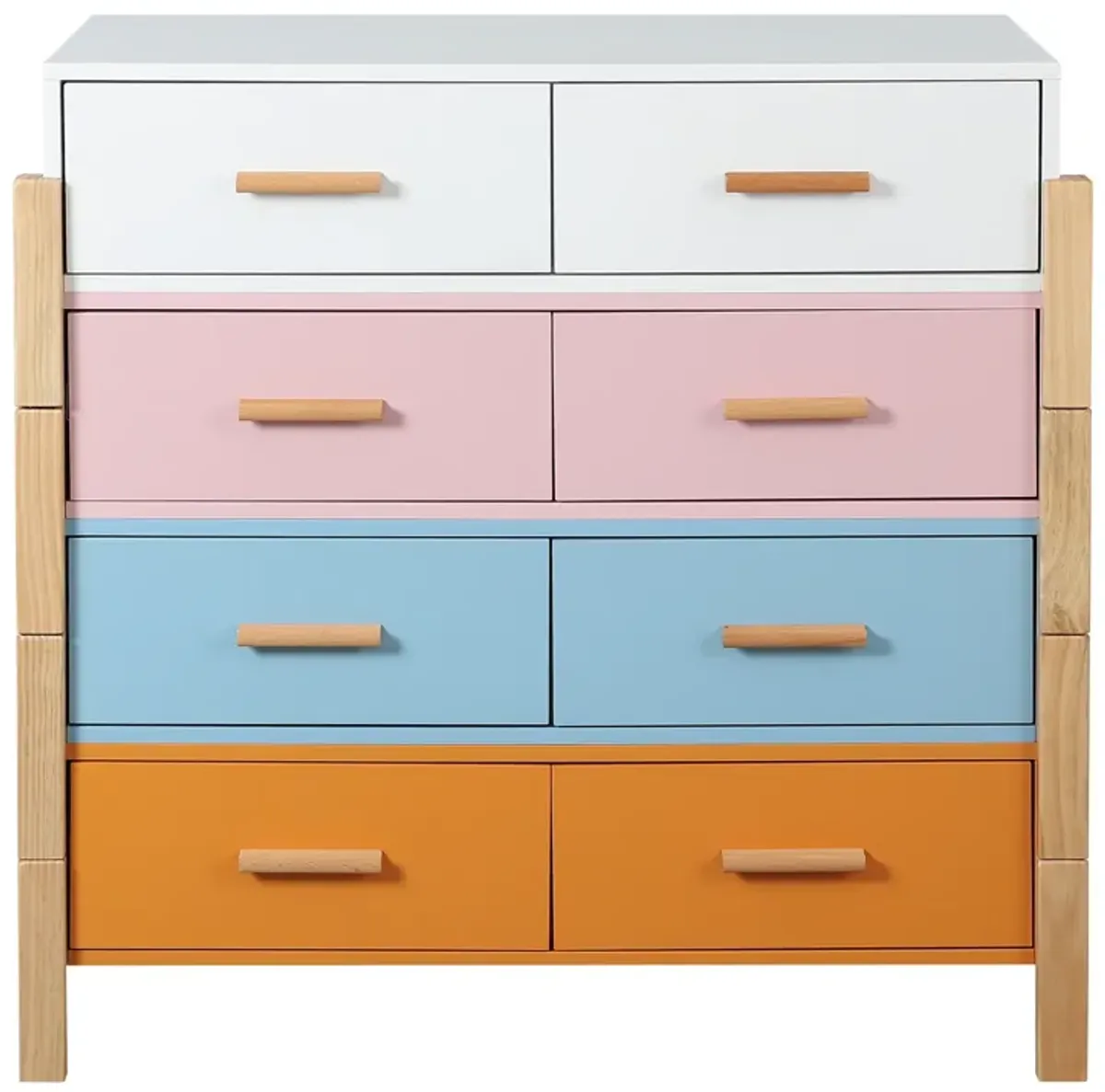 The colorful free combination cabinet DRESSER CABINET BAR CABINET, storge cabinet, lockers,Solid woodhandle, can be placed in the living room, bedroom, dining room color White, blue orange Pink